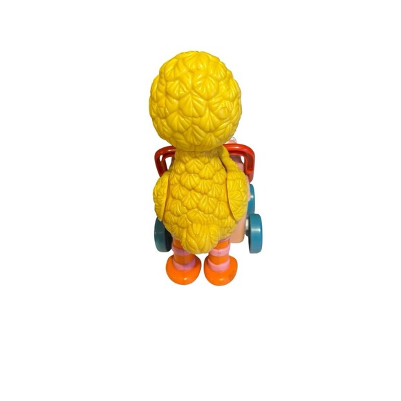 Vtg ILLCO Sesame Street Big Bird w/ Snuffleupagus in Carriage Toy Untested - Picture 3 of 6